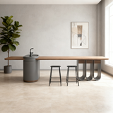 High end light luxury design solid wood tea table