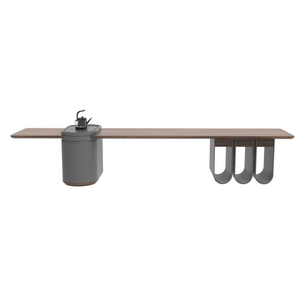 High end light luxury design solid wood tea table